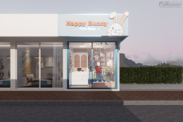 Design, manufacture and install shop: Happy Bunny Shop, Ram Intra, Bangkok.